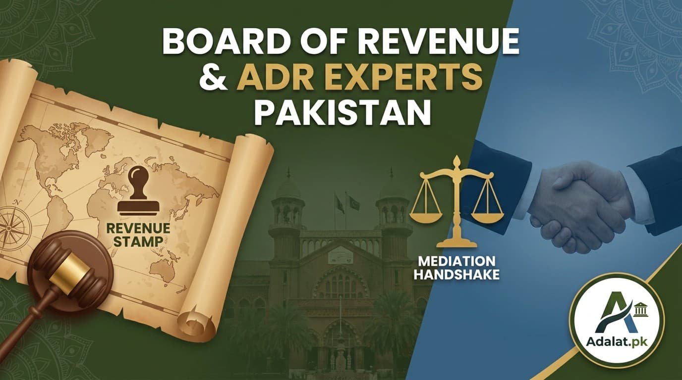 Board of Revenue Lawyers & ADR Services in Pakistan | Land Disputes & Mediation | Adalat.pk
